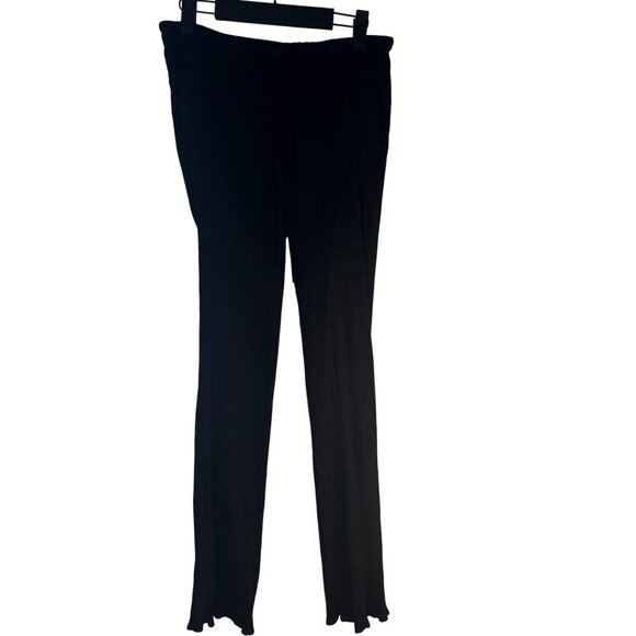 2/$30 ZARA Black Small High-Rise Crinkle Flare Pants - Picture 3 of 13